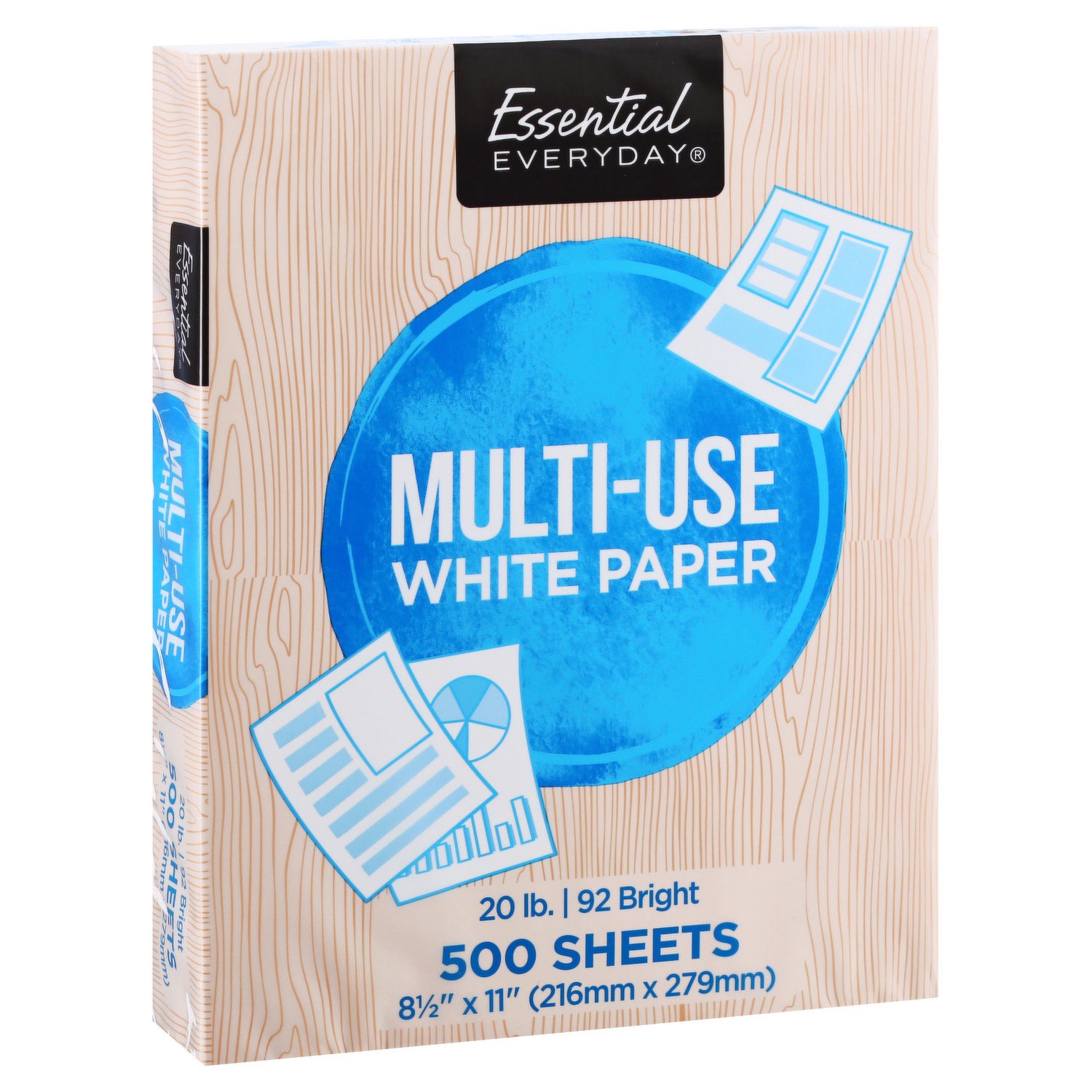 slide 1 of 1, Essevr Esservr Copy Paper Bulk, 500 ct