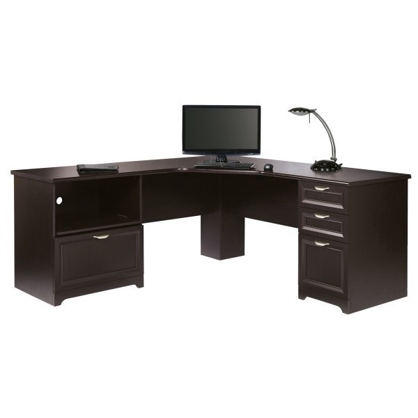 slide 9 of 10, Realspace® Magellan Performance 71""W L-Shaped Corner Desk, Espresso, 1 ct