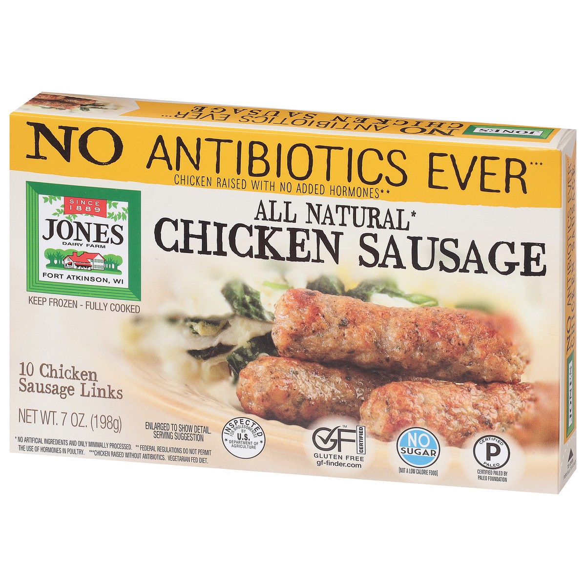 slide 3 of 9, Jones Dairy Farm Jones All Natural Chicken Sausage, 7 oz