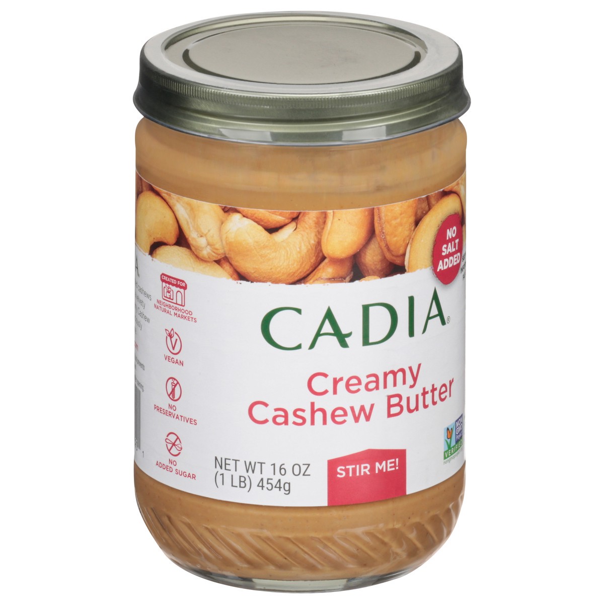 slide 8 of 9, Cadia Creamy Cashew Butter 16 oz, 16 oz