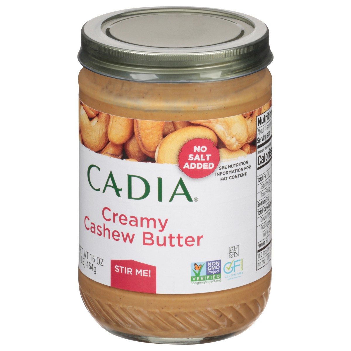 slide 5 of 9, Cadia Creamy Cashew Butter 16 oz, 16 oz