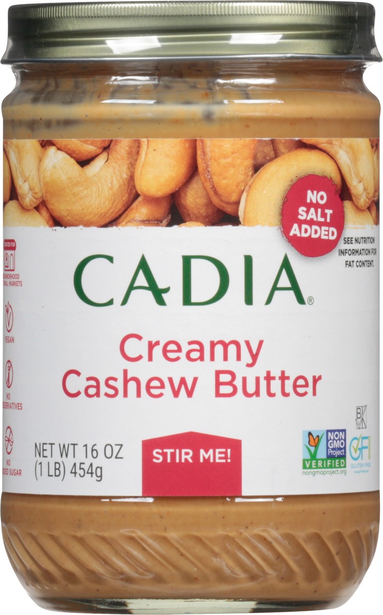 slide 4 of 9, Cadia Creamy Cashew Butter 16 oz, 16 oz