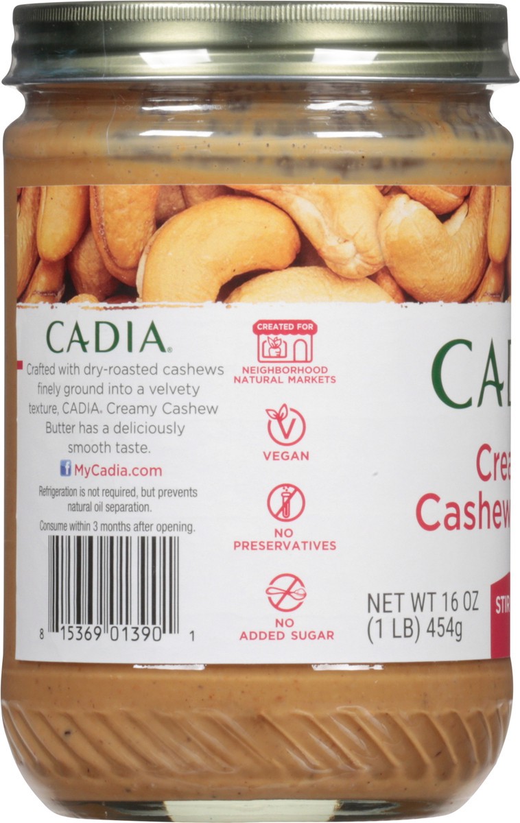 slide 6 of 9, Cadia Creamy Cashew Butter 16 oz, 16 oz