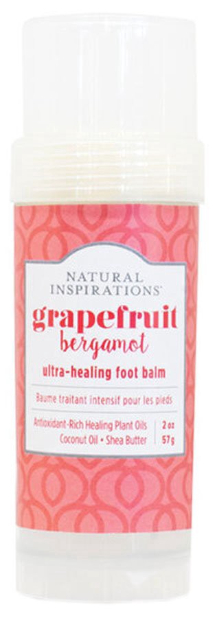 slide 1 of 1, Natural Inspirations Grapefruit Bergamot Foot Balm, 2 oz
