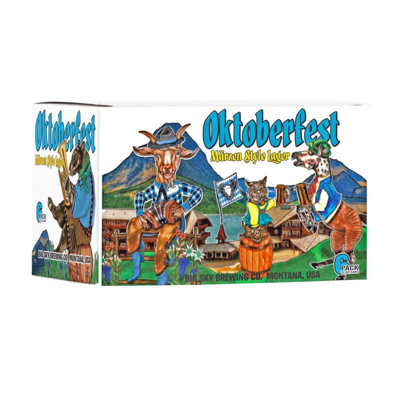 slide 1 of 3, Big Sky Oktoberfest Marzen Style Lager Beer 6 Cans 12 oz Can 6 ea, 6 ct; 12 oz