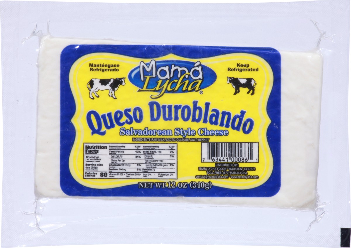 slide 10 of 11, Mama Lycha Salvadorean Style Queso Duroblando Cheese 12 oz, 12 oz