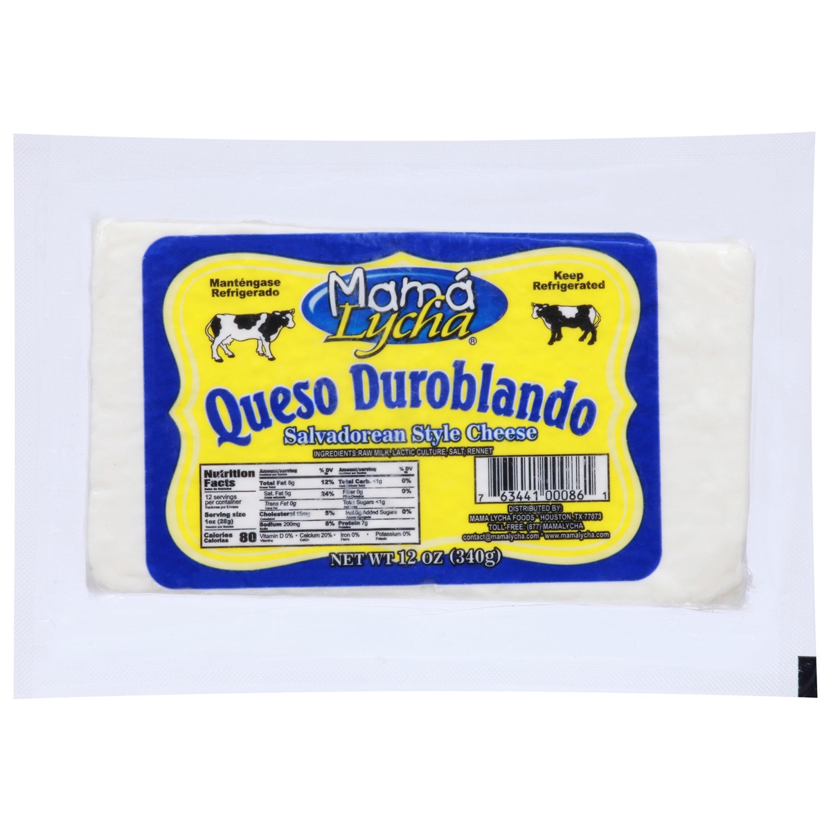 slide 4 of 11, Mama Lycha Salvadorean Style Queso Duroblando Cheese 12 oz, 12 oz