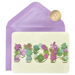 Papyrus Mother's Day Card (Succulent Planters)