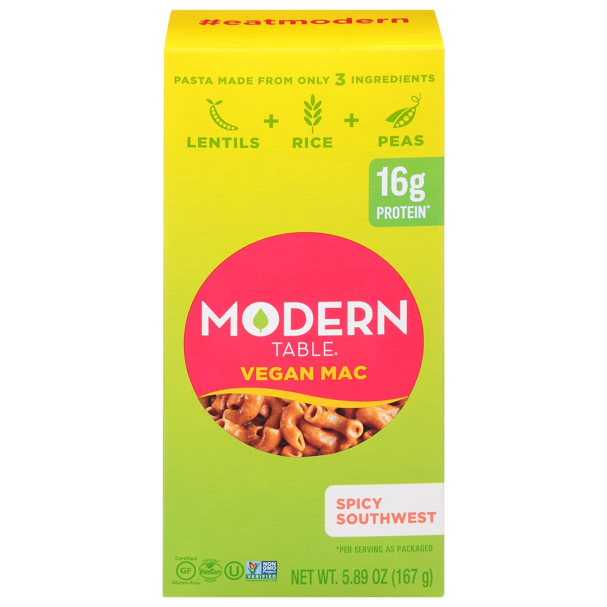 slide 1 of 1, Modern Table Vegan Mac Complete Protein Southwest, 5.89 oz