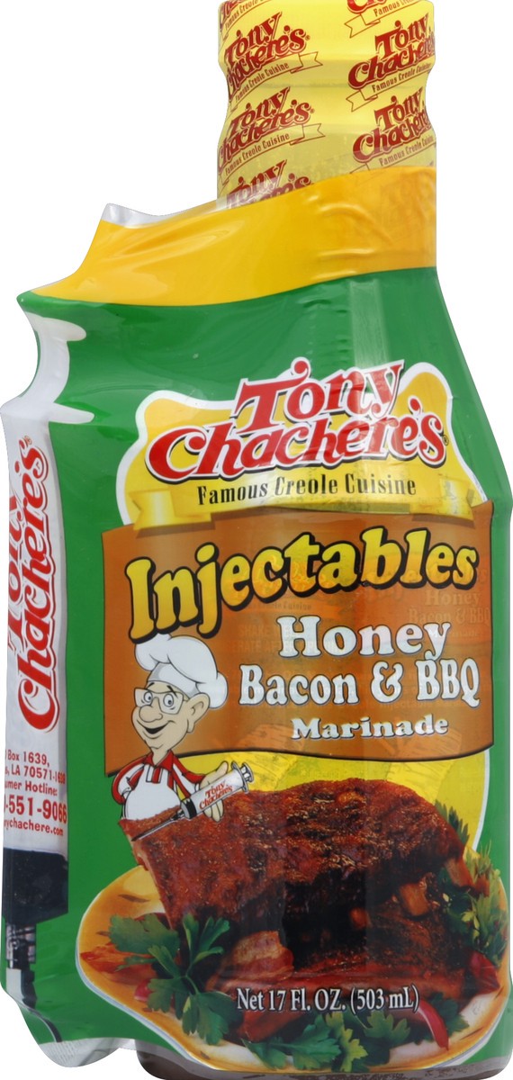 slide 2 of 2, Tony Chachere's Tony Chacheres Chach Honey Bacon Bbq Injector, 17 oz