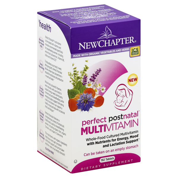 slide 1 of 1, New Chapter Perfect Postnatal Multivitamin Tablets, 192Ct, 192 ct