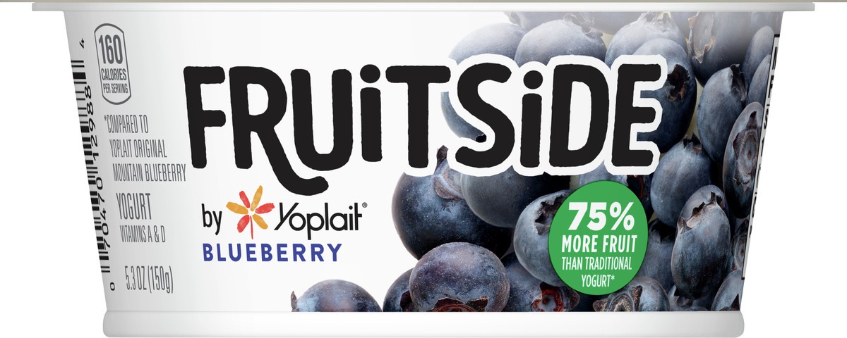slide 6 of 12, Yoplait Fruit Side Blueberry Yogurt 5.3 oz, 5.3 oz