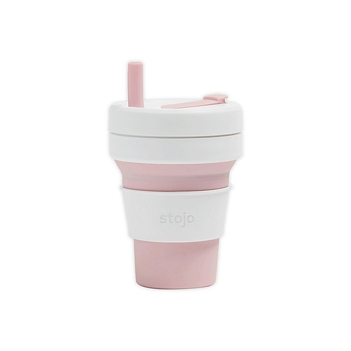 slide 1 of 2, Stojo Biggie Travel Mug - Rose, 1 ct