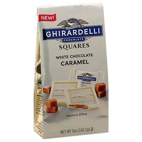 slide 1 of 1, Ghirardelli White Chocolate Caramel Squares Bag - Each, 1 ct