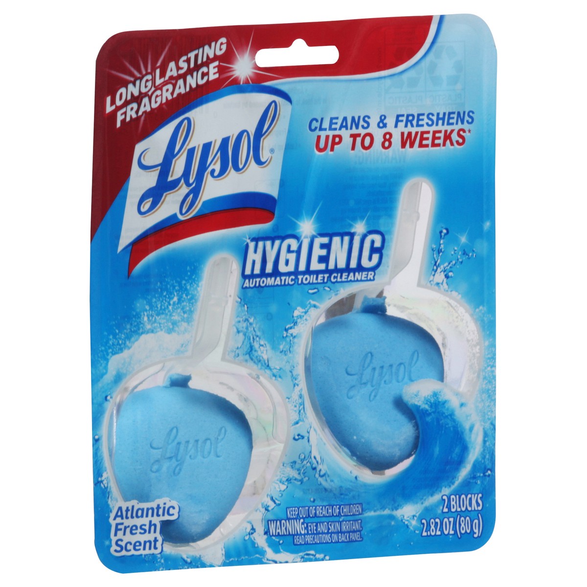 slide 2 of 9, Lysol Automatic Toilet Cleaner, Atlantic Fresh Scent, 2 Each, 2 ct