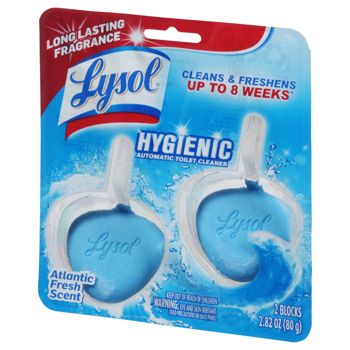 slide 3 of 9, Lysol Automatic Toilet Cleaner, Atlantic Fresh Scent, 2 Each, 2 ct