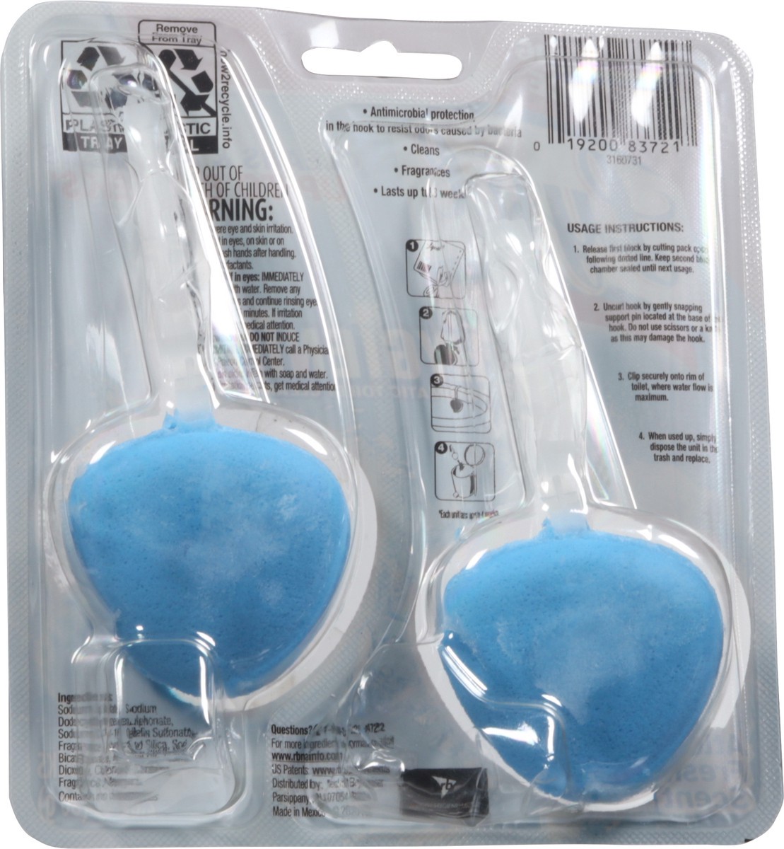 slide 5 of 9, Lysol Automatic Toilet Cleaner, Atlantic Fresh Scent, 2 Each, 2 ct