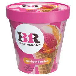 Baskin-Robbins Rainbow Sherbet 14 fl oz
