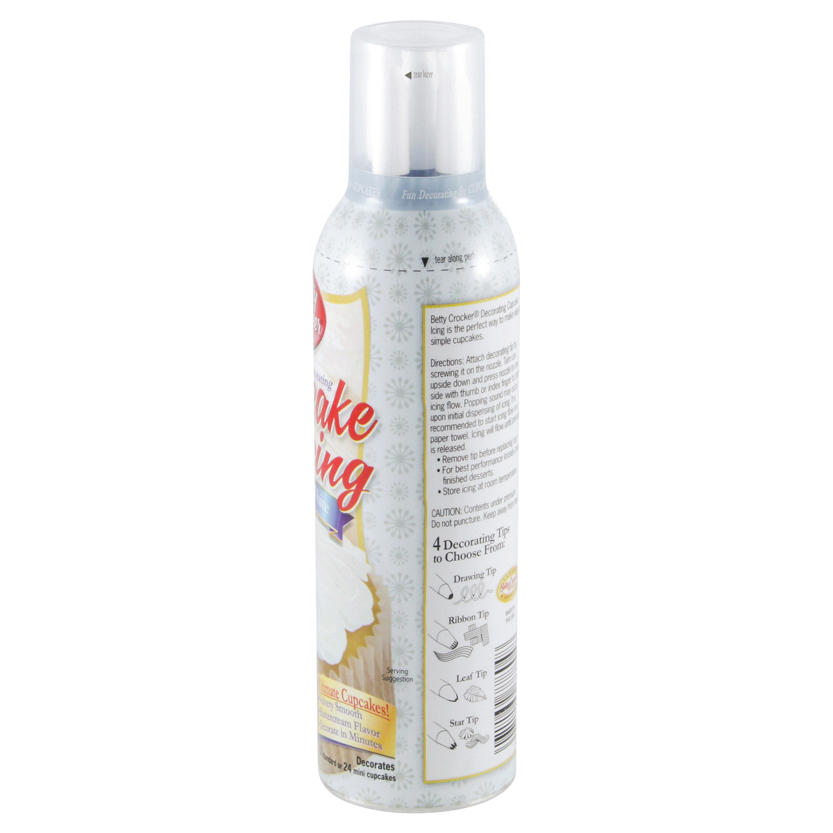 slide 2 of 4, Betty Crocker Cloud White Decorating Cupcake Icing, 8.4 oz
