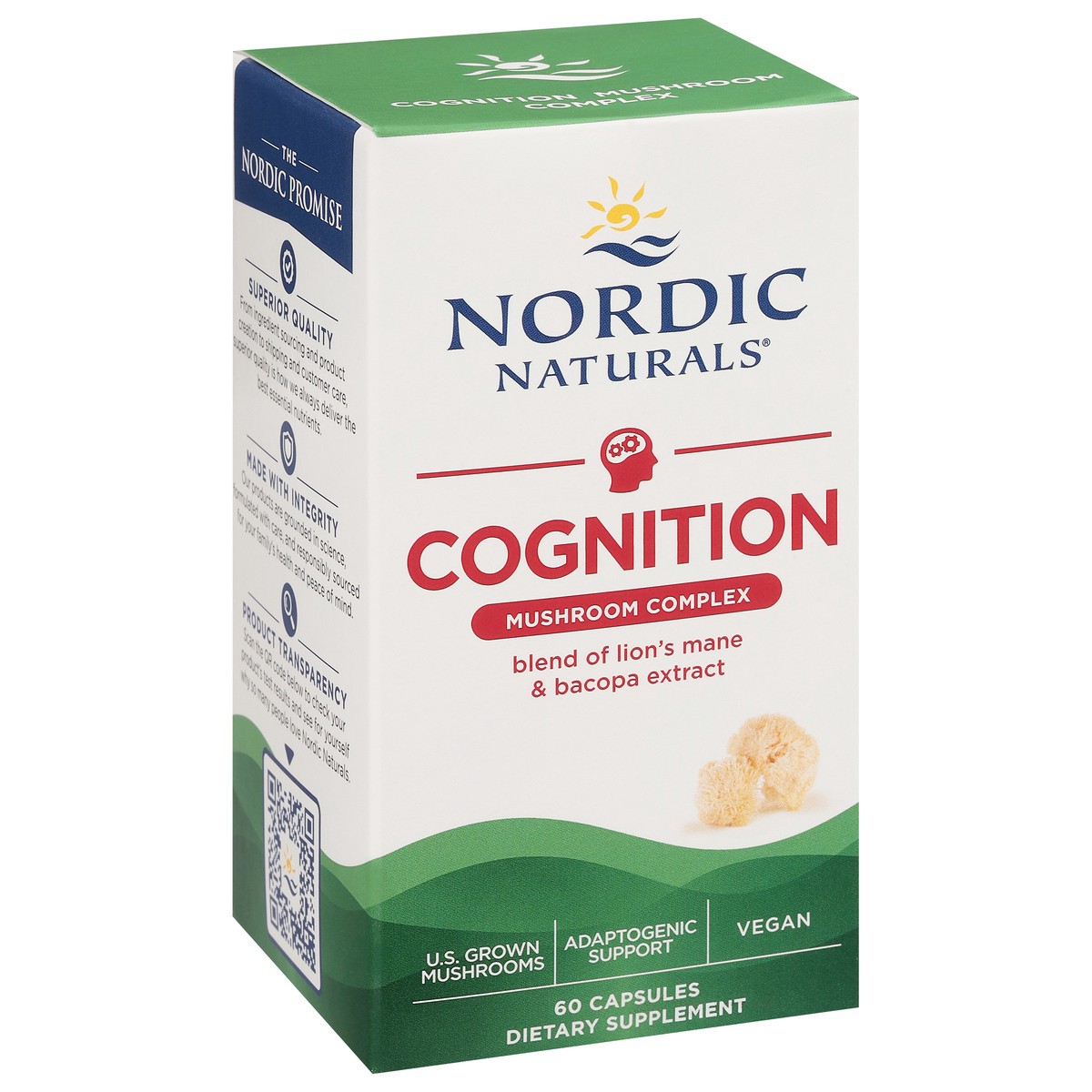 slide 5 of 9, Nordic Naturals Cognition Mushroom Complex 60 Capsules, 60 ct