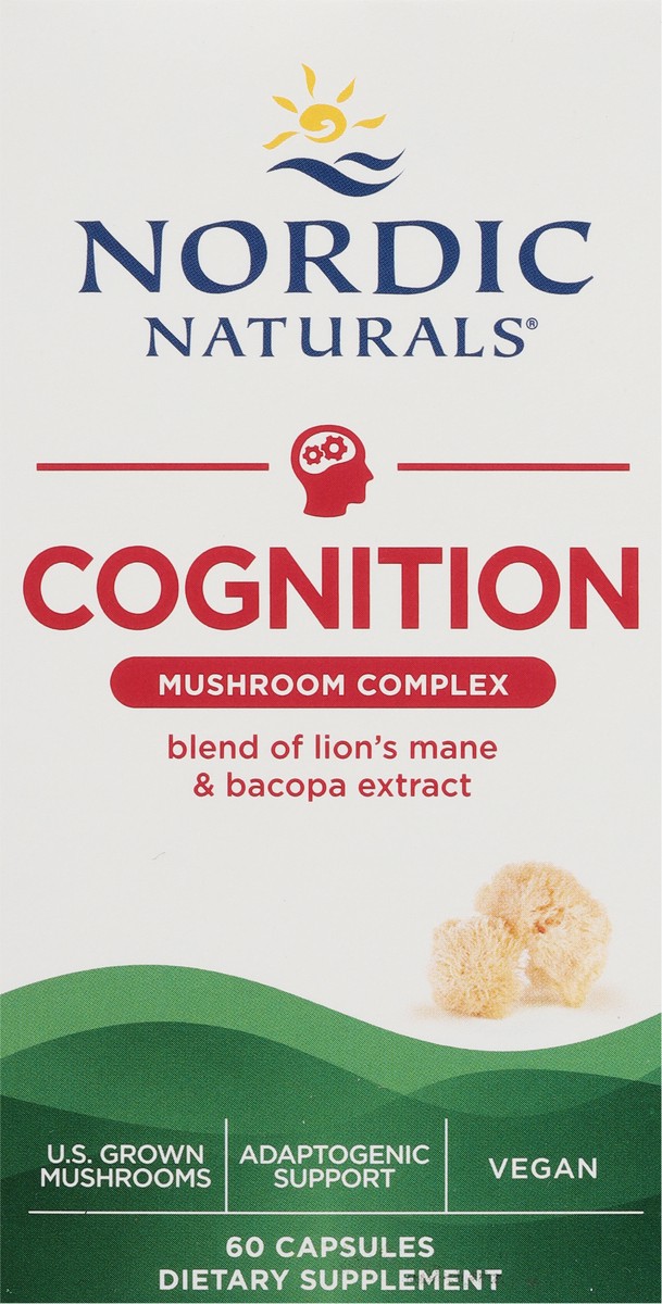 slide 3 of 9, Nordic Naturals Cognition Mushroom Complex 60 Capsules, 60 ct