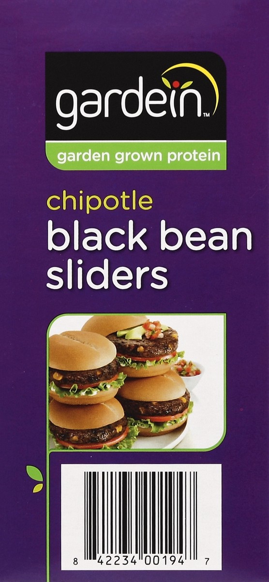 slide 3 of 4, Gardein Chipotle Black Bean Sliders Meat-free, 4 ct