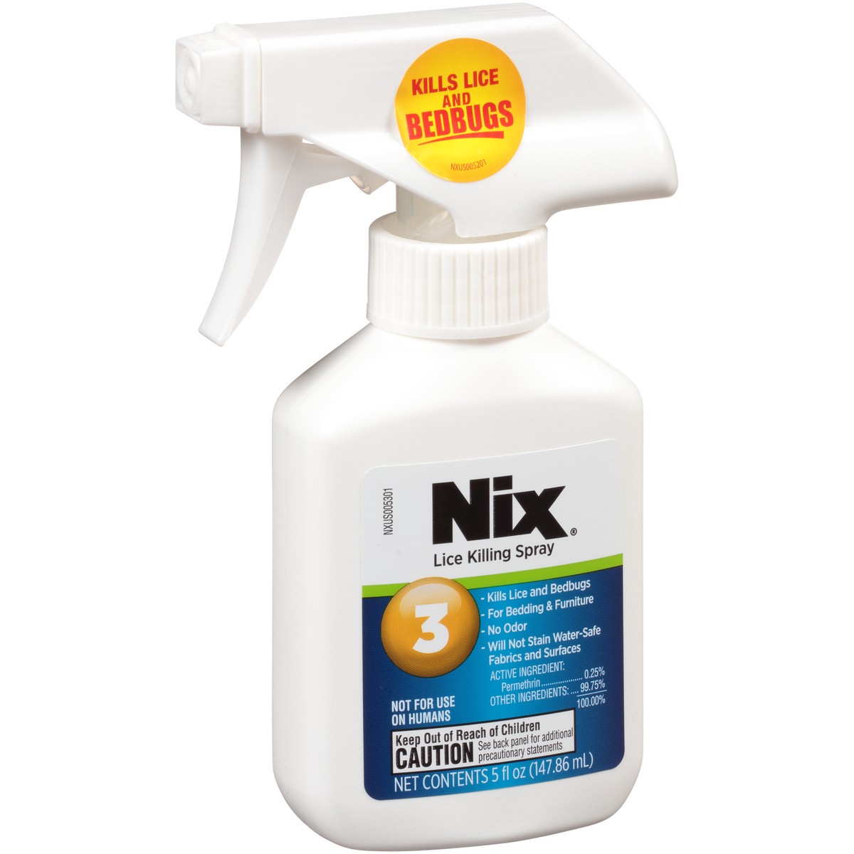 slide 10 of 10, Nix Lice & Bedbug Killing Spray for Home, Bedding & Furniture, 5 fl oz, 5 fl oz