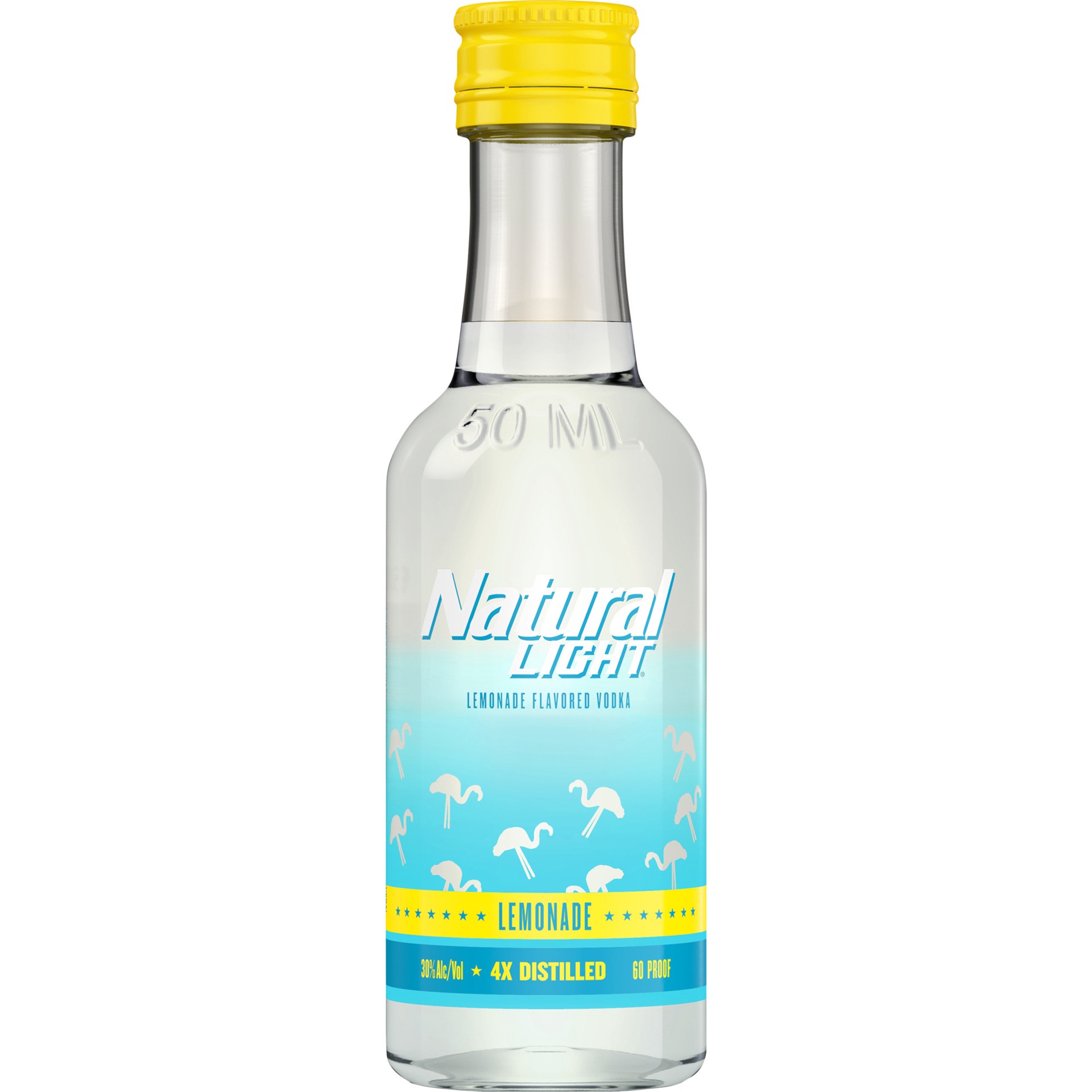 slide 5 of 7, Natural Light Vodka, Lemonade Flavored Vodka, 50 mL Bottle, 50 ml