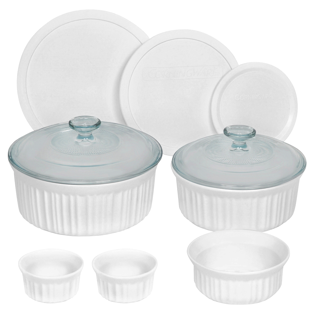 slide 1 of 1, Corningware French WhiteSet, 10 ct