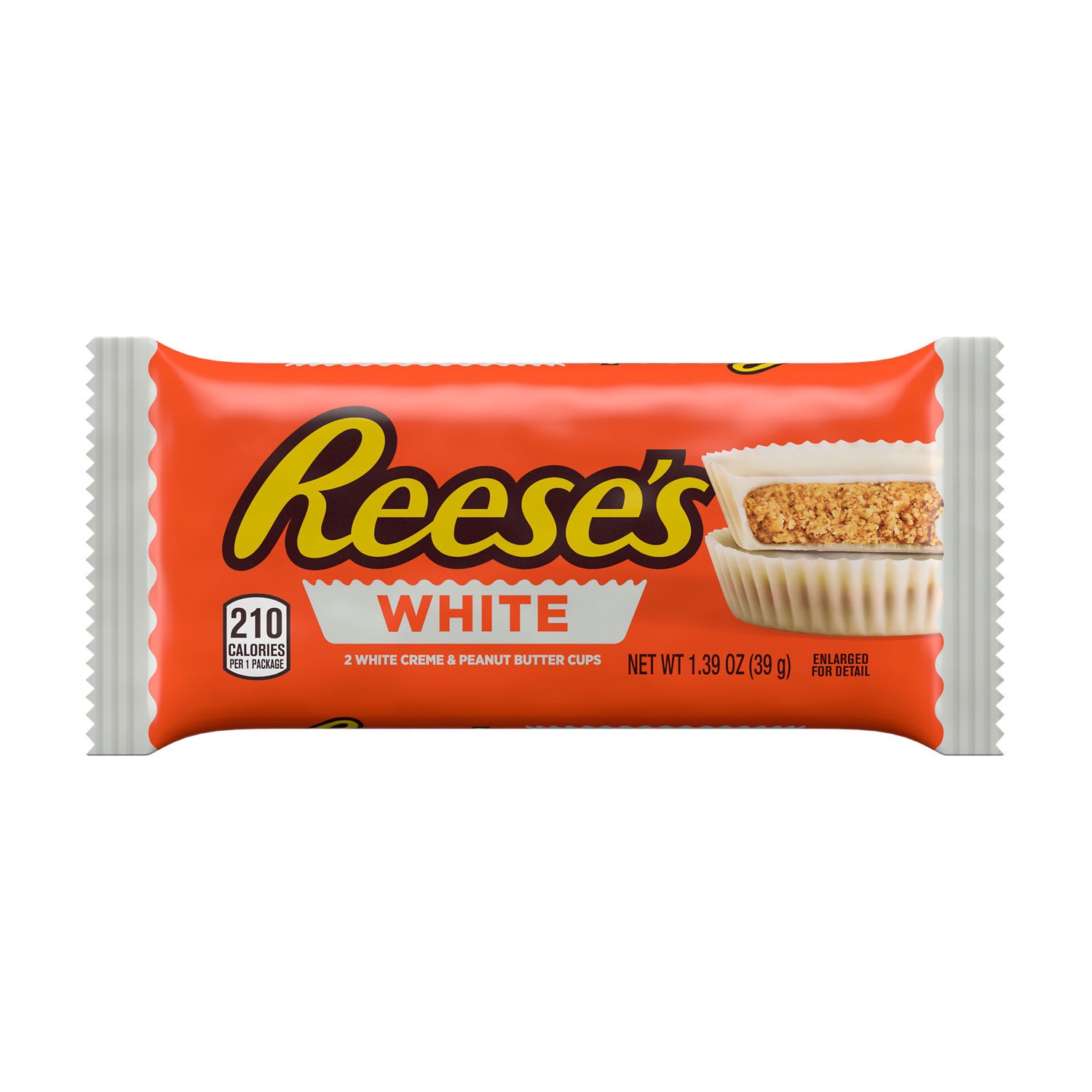 slide 1 of 8, Reese's White Creme Peanut Butter Cups, Candy Pack, 1.39 oz, 1.39 oz