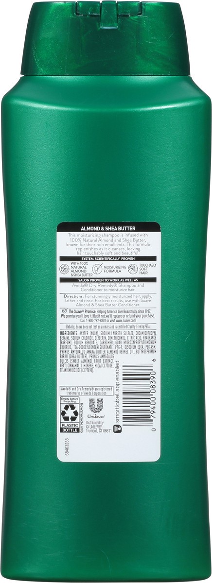 slide 4 of 11, Suave Moisturizing Shampoo Almond and Shea Butter for Dry Hair Paraben-free and Dye-free 28 oz, 28 oz