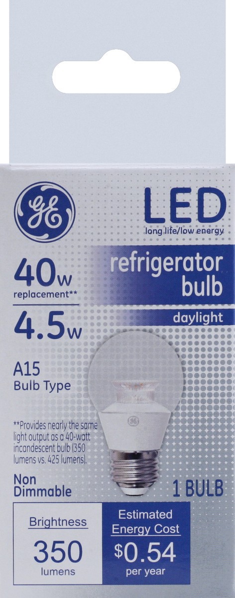 slide 4 of 7, GE LED 40-Watt Appliance Light Bulb - Soft White, 1 ct