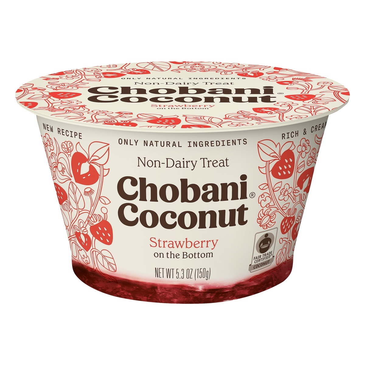 slide 1 of 6, Chobani Strawberry Coconut Yogurt, 5.3 oz