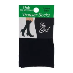 On the Go! Trouser Socks Opaque Black