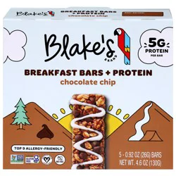 Blake's Chocolate Chip Breakfast Bars + Protein 5 - 0.92 oz Bars