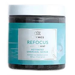 Thymes Refocus Juniper Mint Charcoal Scrub