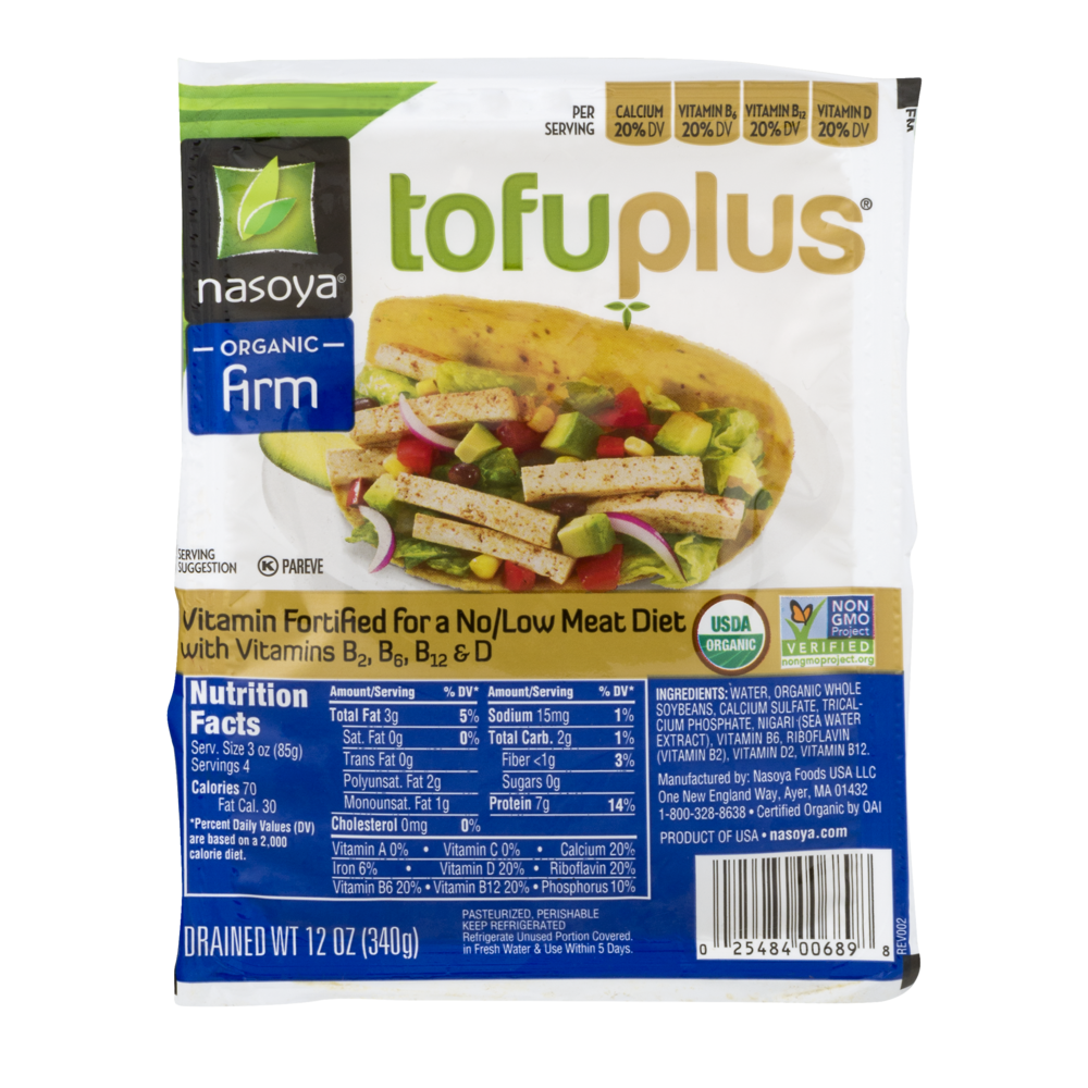 slide 1 of 1, Nasoya Extra Firm Tofu Plus, 12 oz