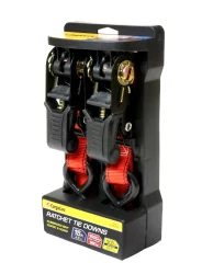 Cargoloc Ratchet Tie Down 2 Pack - Red