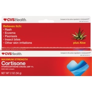 slide 1 of 1, CVS Health Maximum Strength Cortisone Anti-Itch Cream Plus Aloe, 2 oz