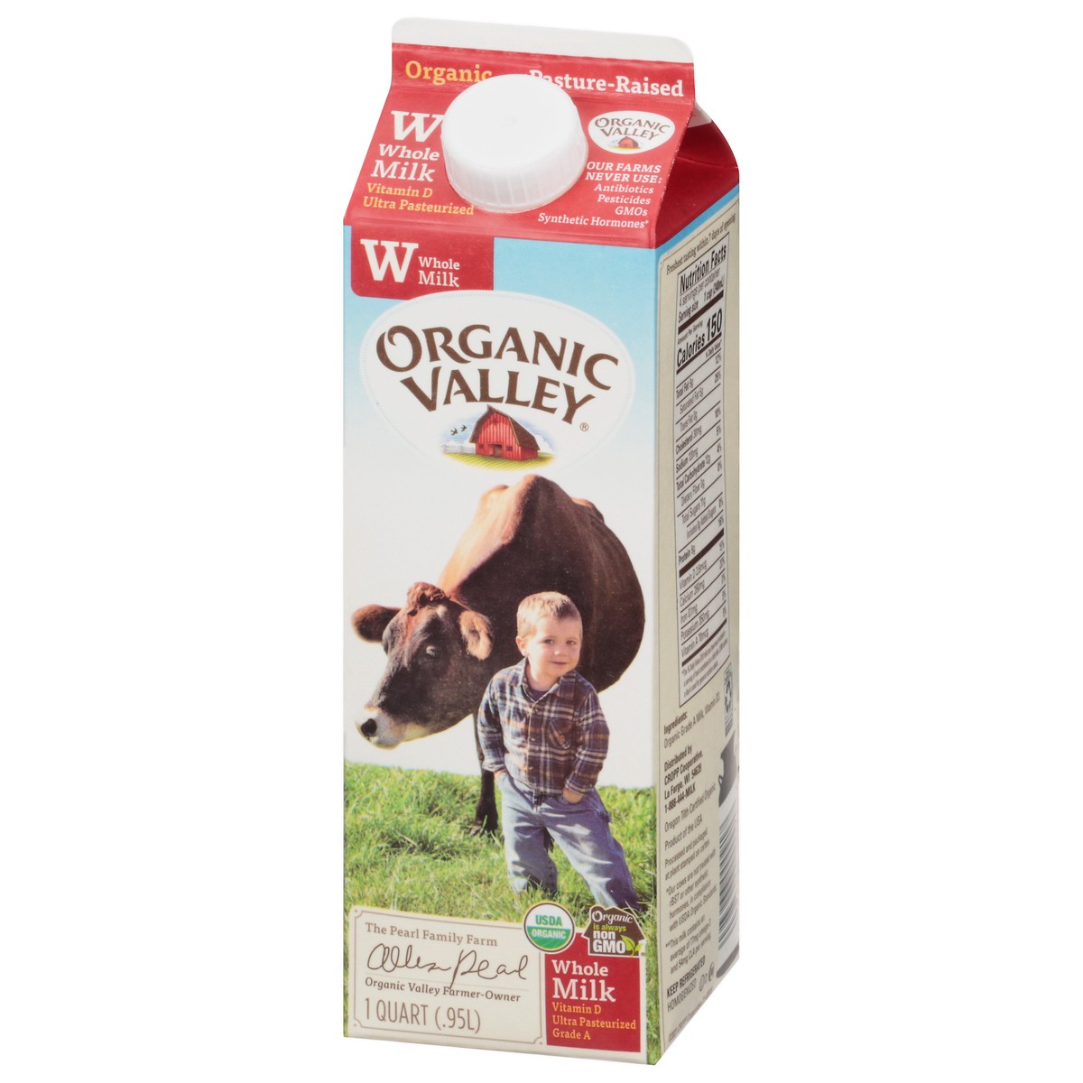 slide 6 of 14, ORGANIC VALLEY Organic Whole Milk - Ultra Pasteurized, 32 oz, 32 oz