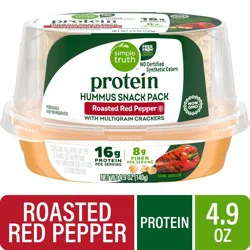 Simple Truth Protein Roasted Red Pepper Hummus Snack Pack