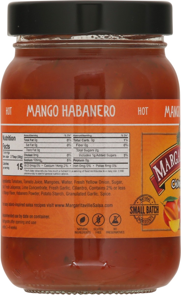 slide 11 of 13, Margaritaville Brewing Co. Mango Habanero Salsa, 16 oz