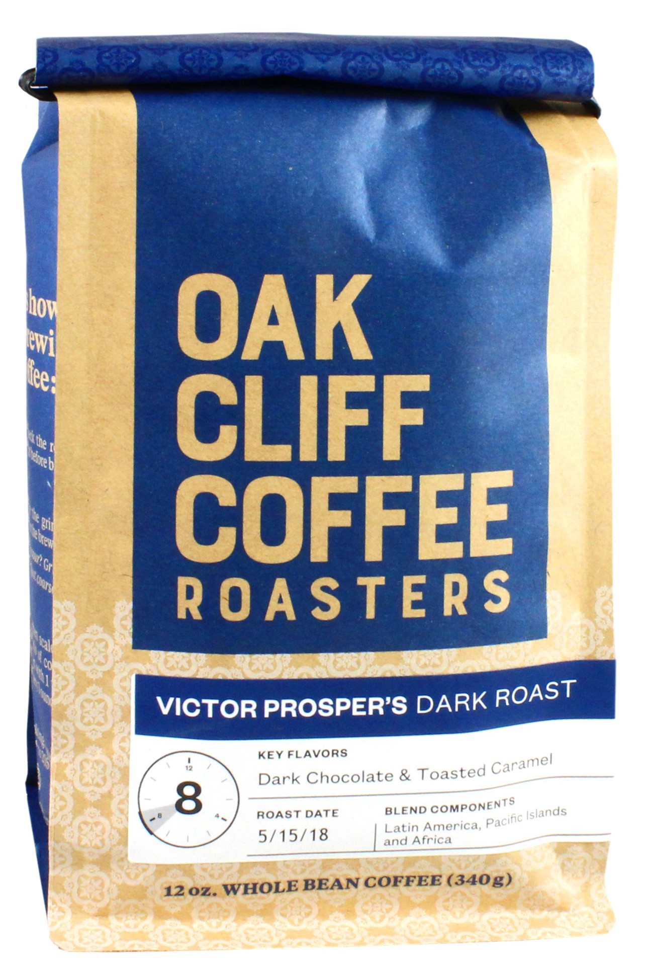 slide 1 of 1, Oak Cliff Coffee Victor Prosper Dark Roast - 12 oz, 12 oz