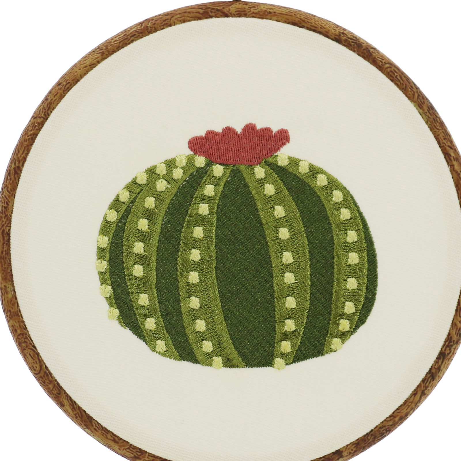 slide 2 of 3, Round Cactus Embroidery Hoop Wall Decor By Ashland, 6.75 in x 7.5 in
