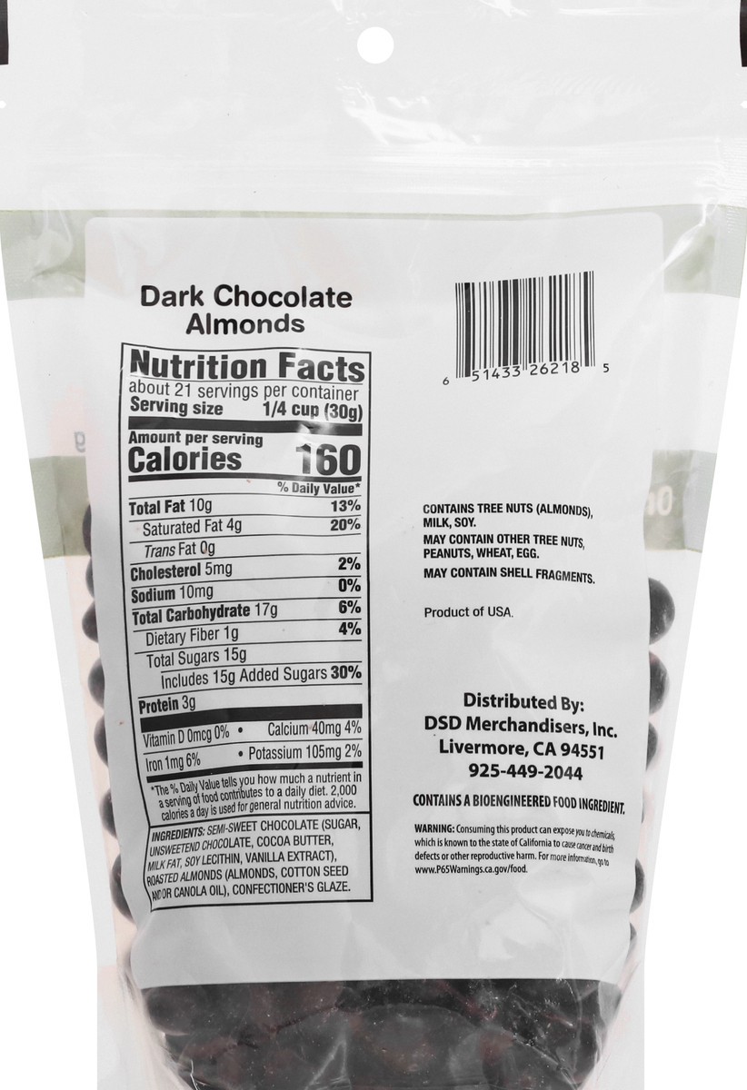 slide 8 of 10, DSD Merchandisers Dark Chocolate Almonds 22 oz, 22 oz
