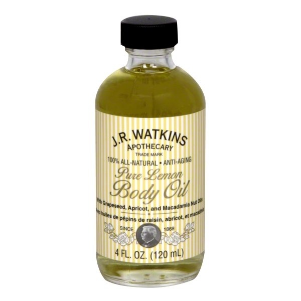 slide 1 of 1, J.R. Watkins Apothecary Pure Lemon Body Oil, 8 oz