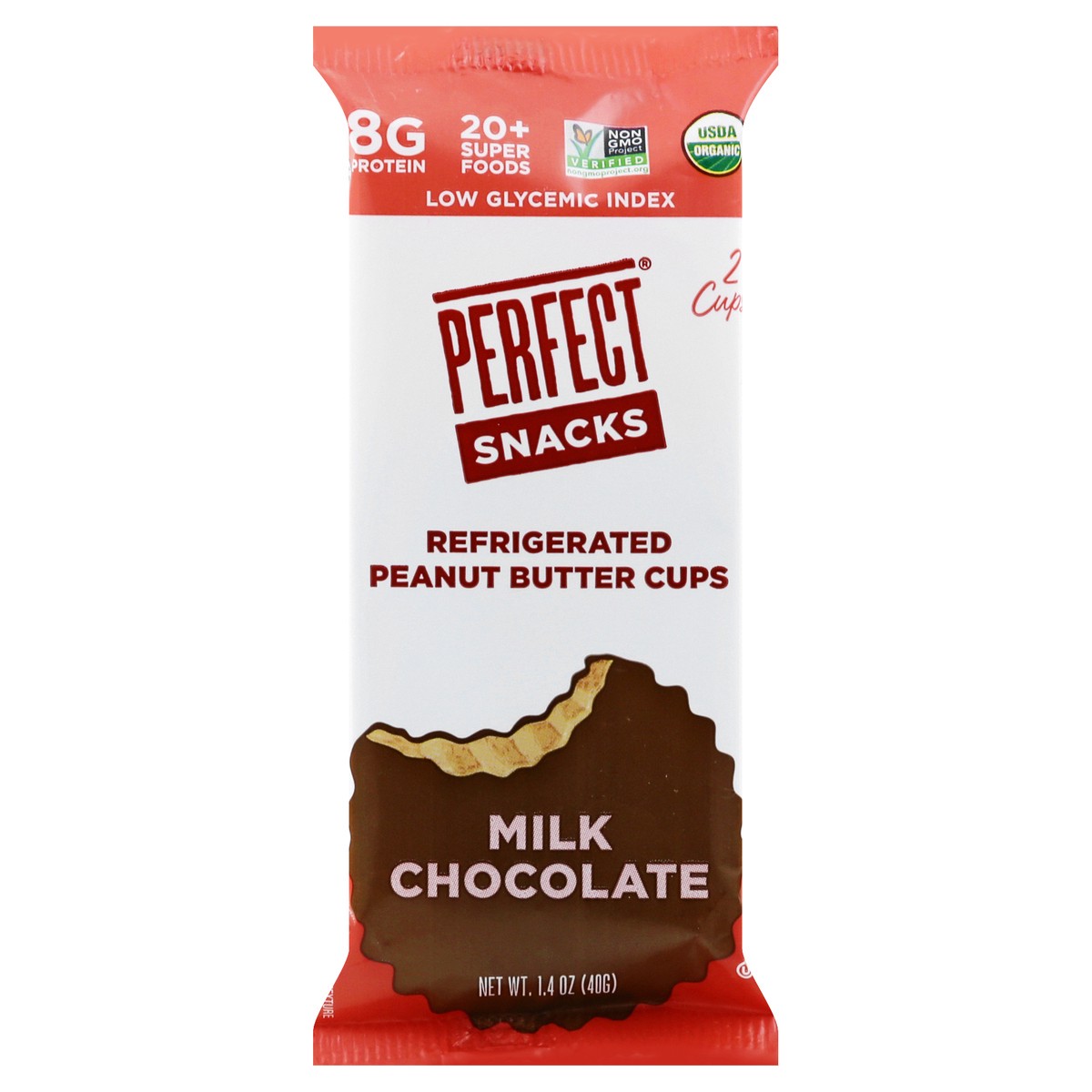 slide 1 of 9, Perfect Bar Perfect Snacks Milk Chocolate Peanut Butter Cups, 1.4 oz