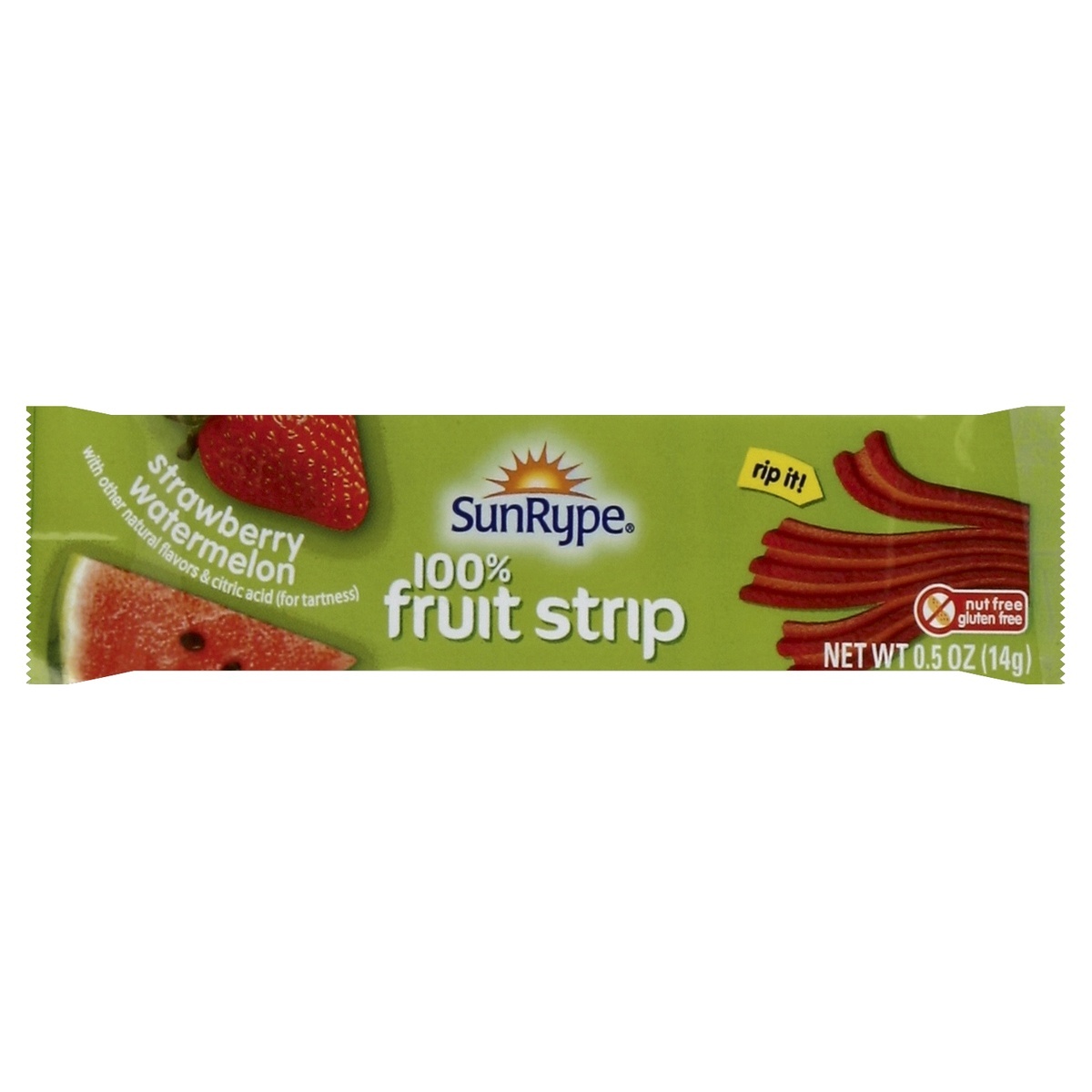 slide 1 of 5, SunRype Fruit to Go Apple Strawberry Watermelon Fruit Strip, 