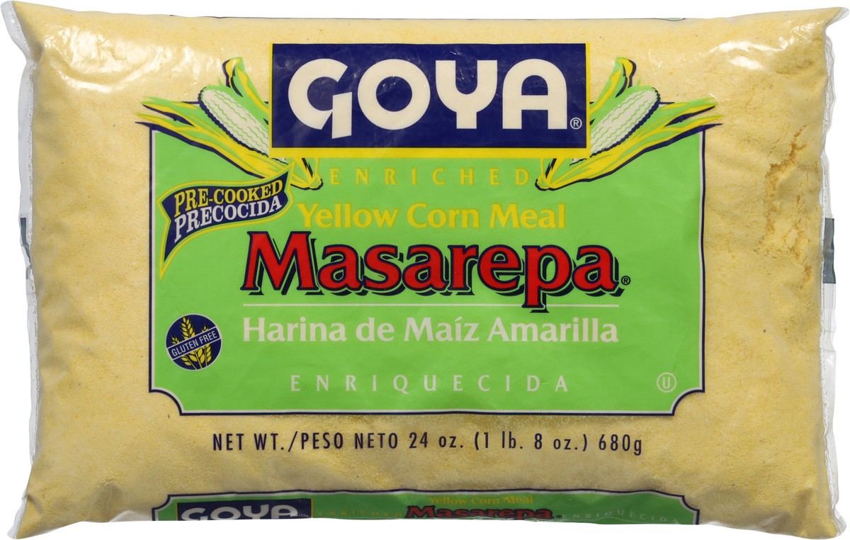 slide 12 of 13, Goya Masarepa Enriched Yellow Corn Meal 24 oz, 24 oz