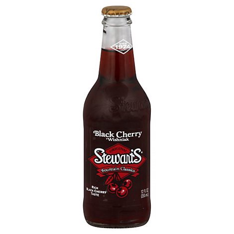 slide 1 of 1, Stewart's Stewarts Black Cherry- 12 fl oz, 12 fl oz